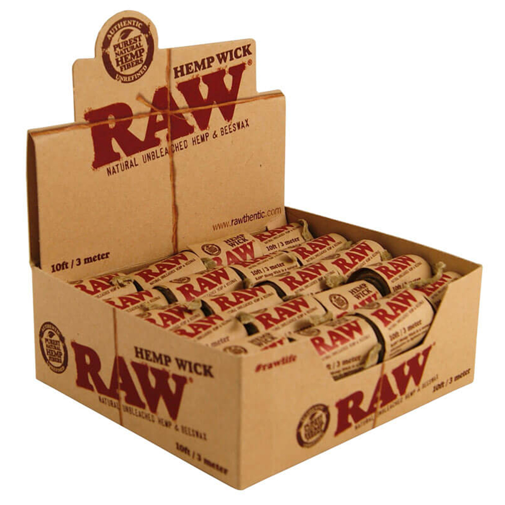 Raw Hemp Wick 40 Rolls 3 meter - Afbeelding 2