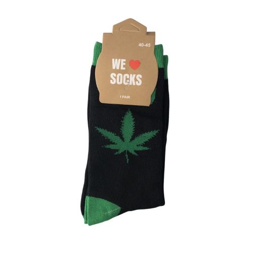 Sok 83 M Sokken Lang Maat 40/45 Zwart 420 Green Leaf