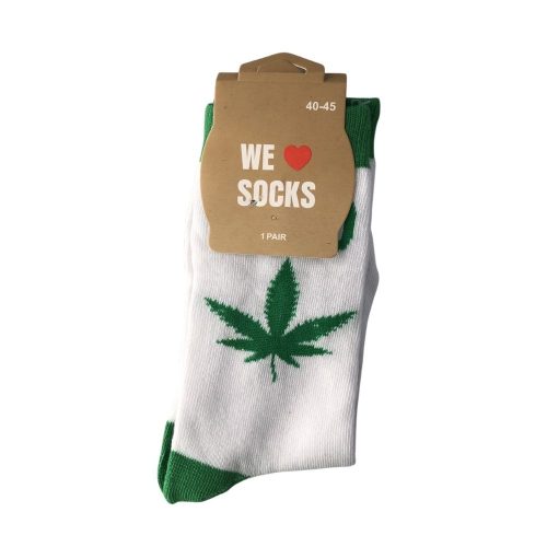 Sok 84 M Sokken Lang Maat 40/45 Wit 420 Green Leaf