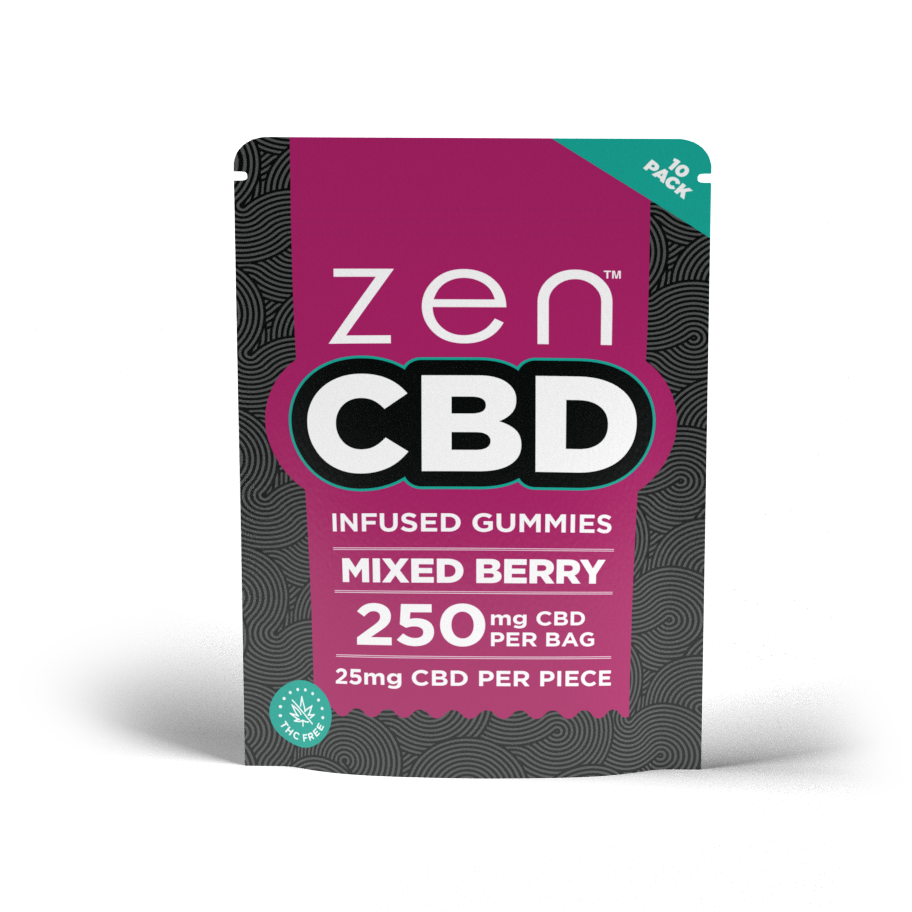 Zen CBD Gummy Mixed Berry 250 MG (10)