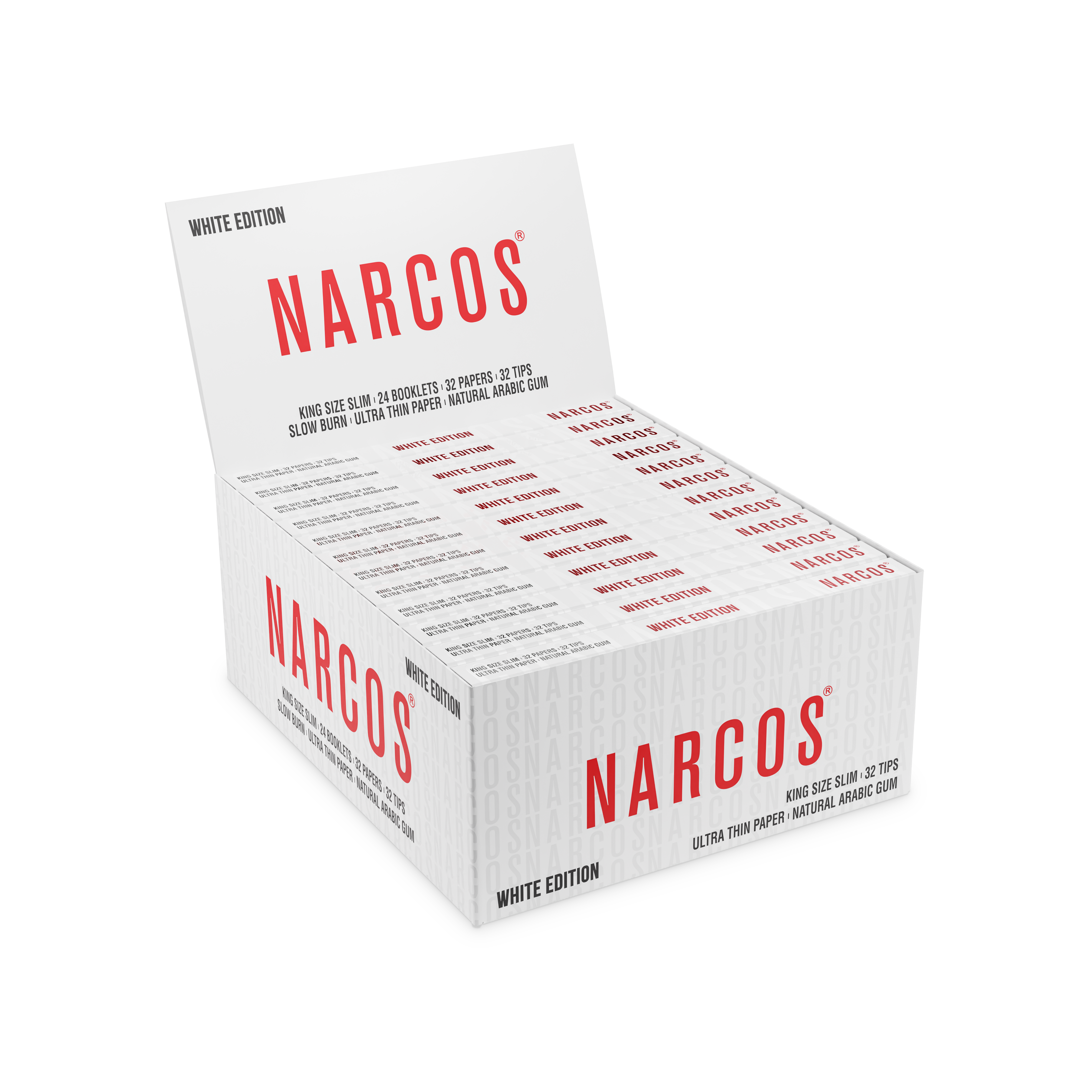 Narcos Slim White edition 2 in 1