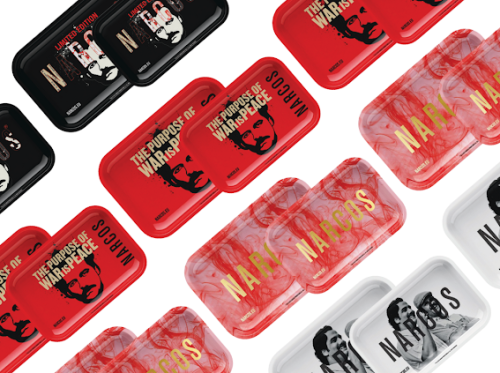 Alternative view of Narcos Rolling Tray White 4998 (18 x 14)