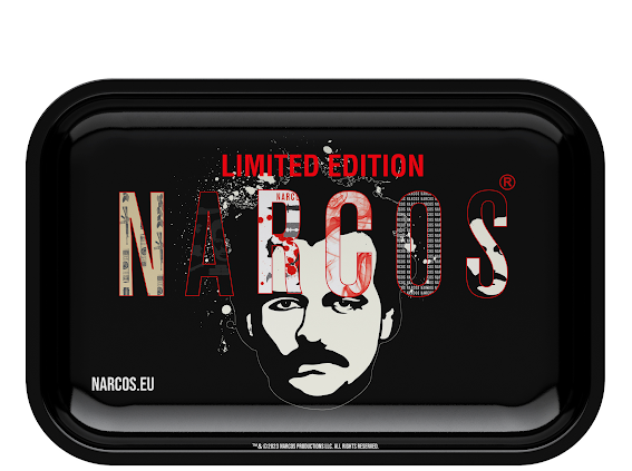 Narcos Rolling Tray Black 4995 (18 x 14)