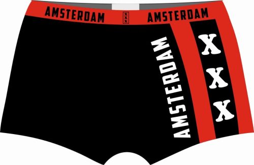 Boxershort Amsterdam Zwart Large