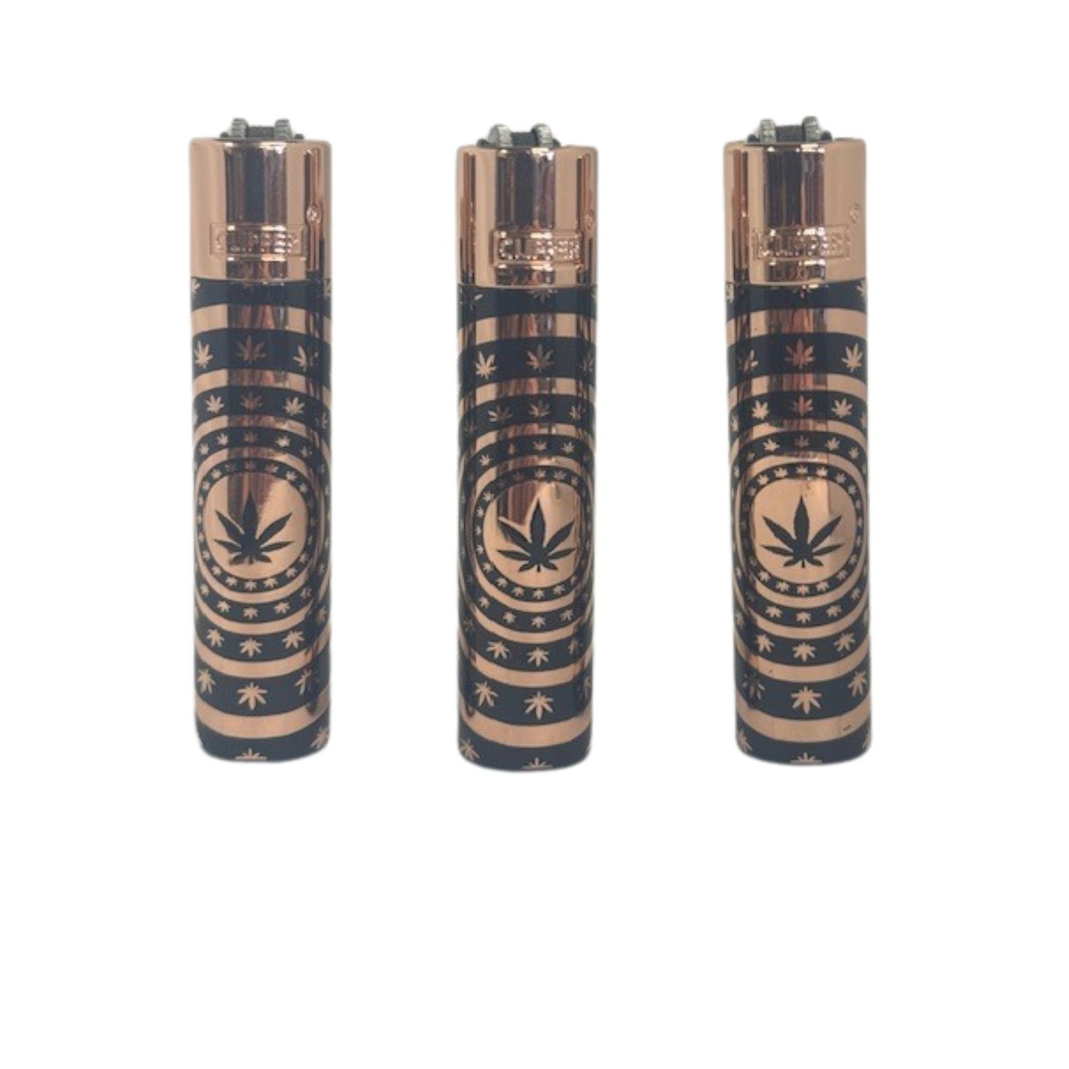 Clippers Metal Leaves Pattern Rose Gold - Afbeelding 2