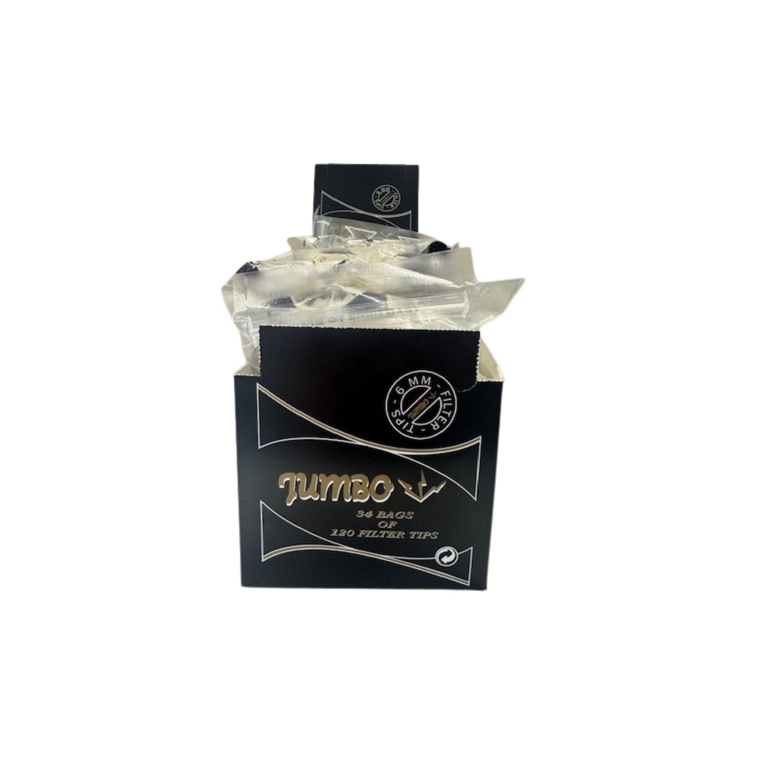 Jumbo Slim Filters 6 mm Zwart
