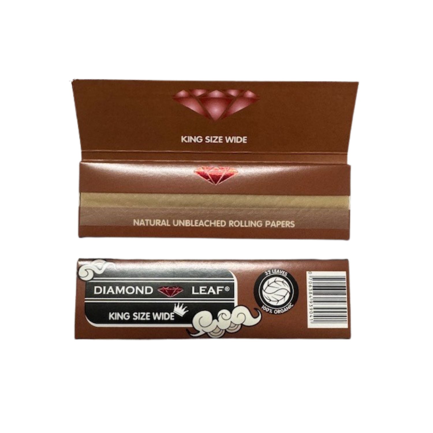 Diamond Leaf Unbleached Kingsize Wide (50) - Image 2