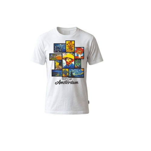T Shirt Van Gogh Paintings White S (Men)
